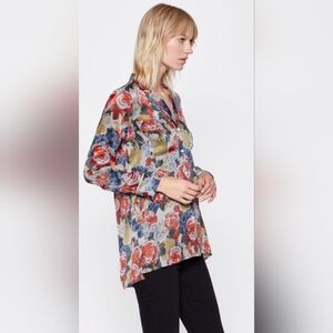 Equipment Femme Silk Floral Print Blouse Shirt